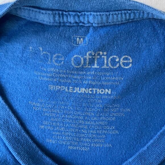The Office Men’s Short Sleeve T-shirt size M, Blue, Dunder Mifflin Paper Company - Picture 6 of 7